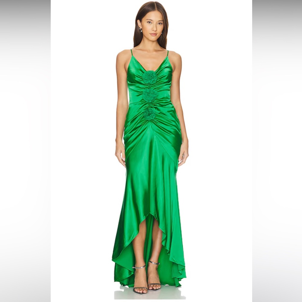 Lovers and Friends Revolve Liz Gown in Emerald Green NWT XS